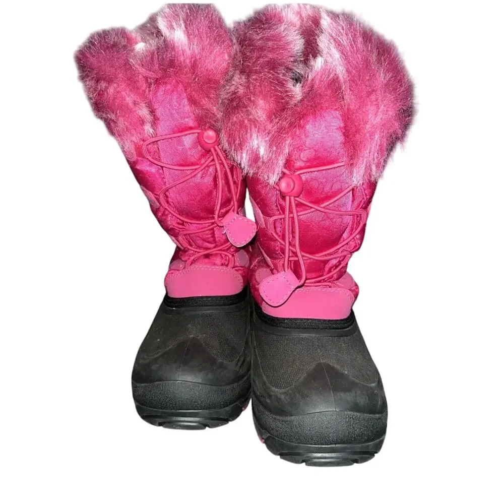 Kamik Snowgypsy Fuschia Insulated Waterproof Winter Boots Outdoors Cozy Sz 2